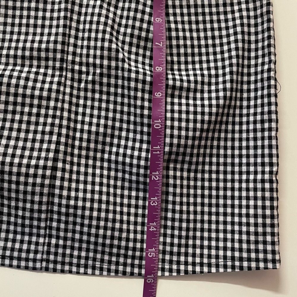 Charlotte Russe Black & White Gingham Mini Skirt Size XS EUC - Picture 7 of 10